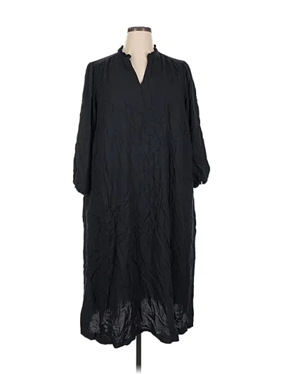 Pre-owned Lands' End Casual Dress In Black