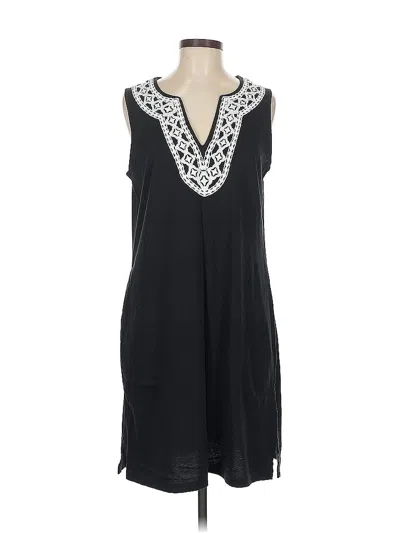 Pre-owned Lands' End Casual Dress In Black