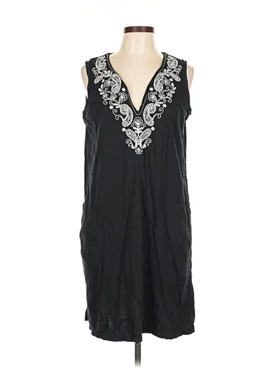 Pre-owned Lands' End Casual Dress In Black