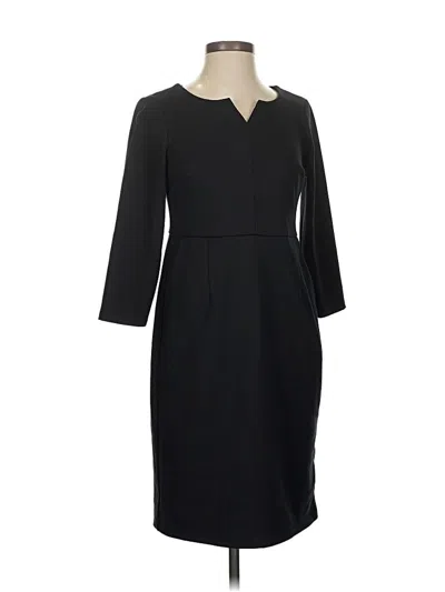 Pre-owned Lands' End Casual Dress In Black