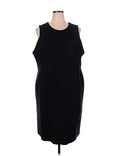 Pre-owned Lands' End Casual Dress In Black