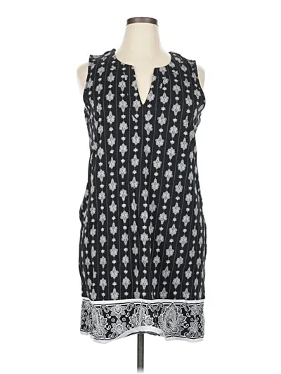 Pre-owned Lands' End Casual Dress In Black