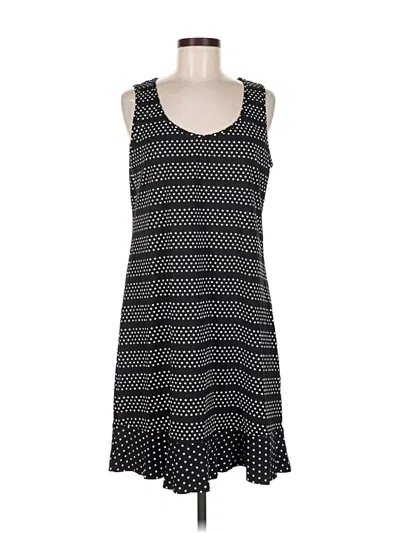 Pre-owned Lands' End Casual Dress In Black