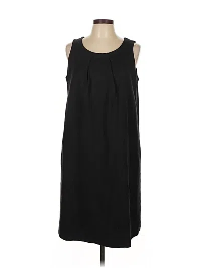 Pre-owned Lands' End Casual Dress In Black