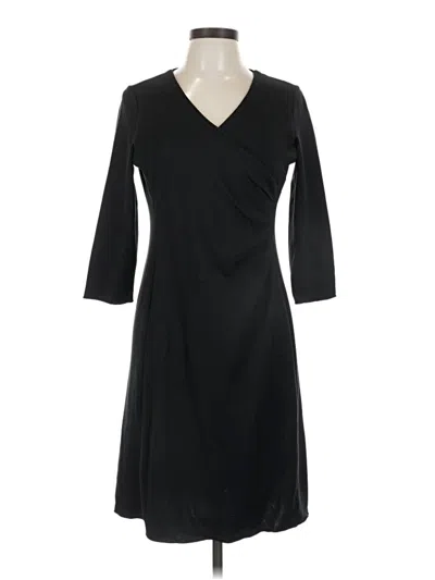 Pre-owned Lands' End Casual Dress In Black