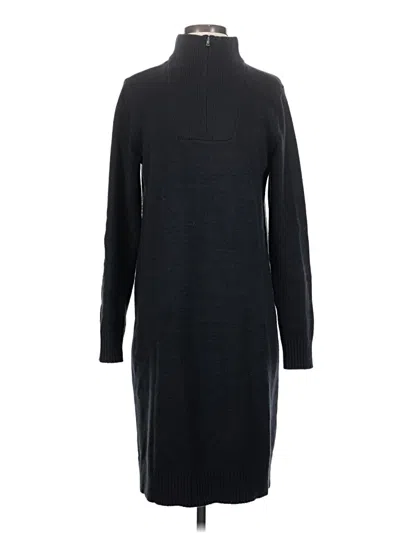 Pre-owned Lands' End Casual Dress In Black
