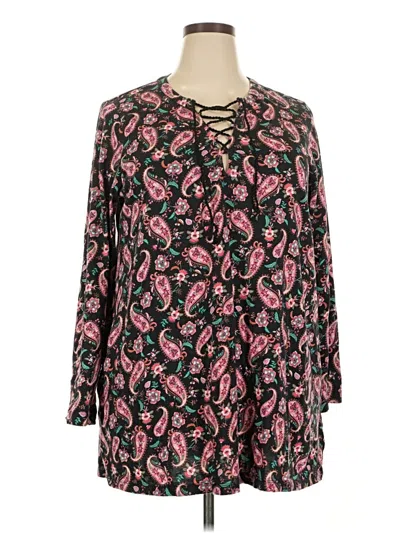 Pre-owned Lands' End Casual Dress In Black