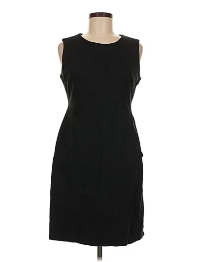 Pre-owned Lands' End Casual Dress In Black