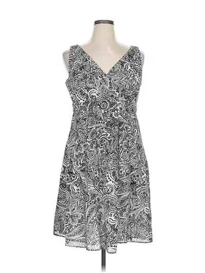 Pre-owned Lands' End Casual Dress In Black