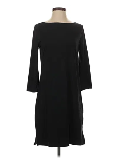 Pre-owned Lands' End Casual Dress In Black