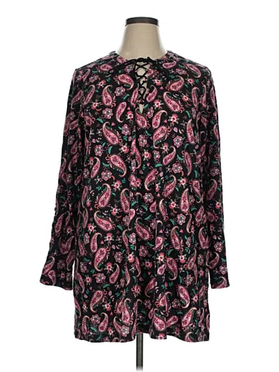 Pre-owned Lands' End Casual Dress In Black