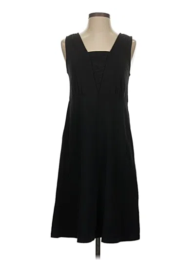 Pre-owned Lands' End Casual Dress In Black