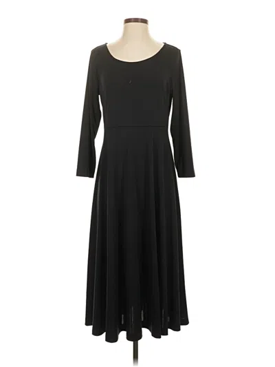 Pre-owned Lands' End Casual Dress In Black