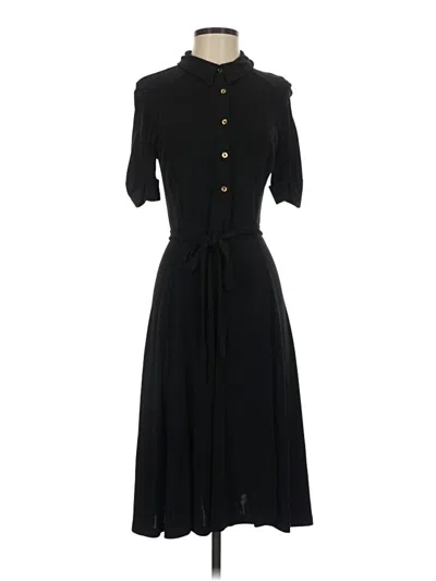 Pre-owned Lands' End Casual Dress In Black