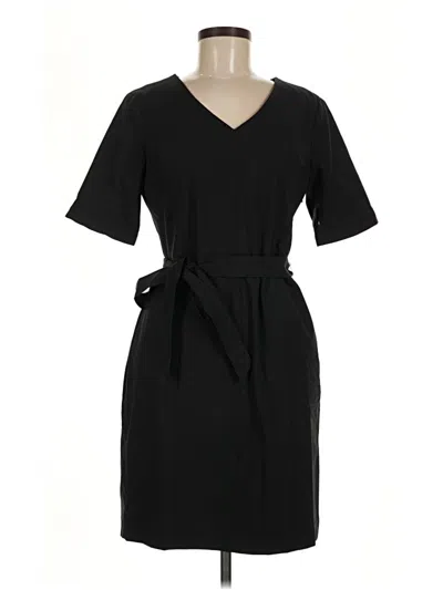 Pre-owned Lands' End Casual Dress In Black