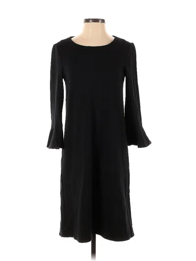 Pre-owned Lands' End Casual Dress In Black