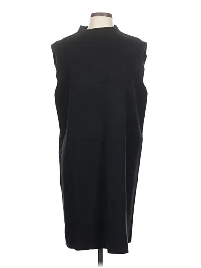 Pre-owned Lands' End Casual Dress In Black