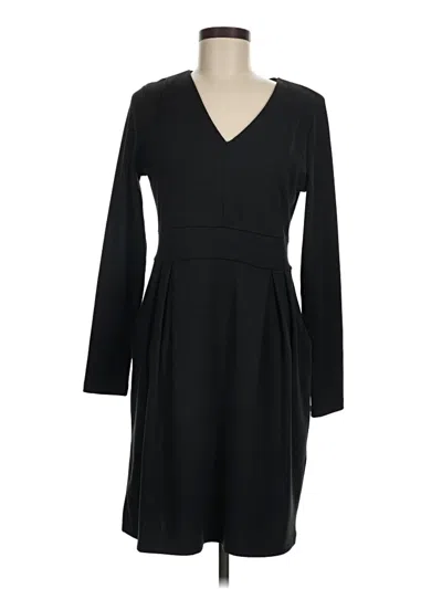Pre-owned Lands' End Casual Dress In Black