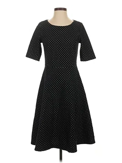 Pre-owned Lands' End Casual Dress In Black