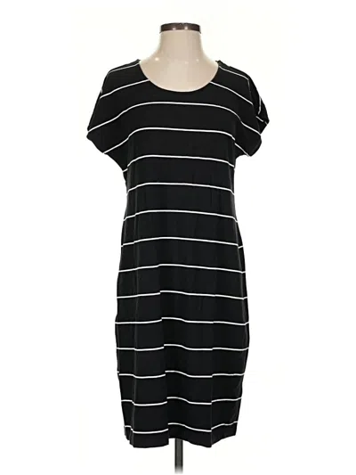 Pre-owned Lands' End Casual Dress In Black
