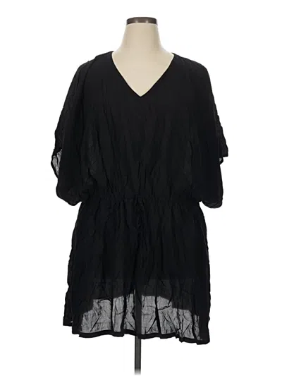 Pre-owned Lands' End Casual Dress In Black