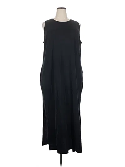 Pre-owned Lands' End Casual Dress In Black