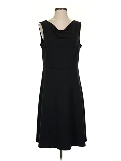 Pre-owned Lands' End Casual Dress In Black