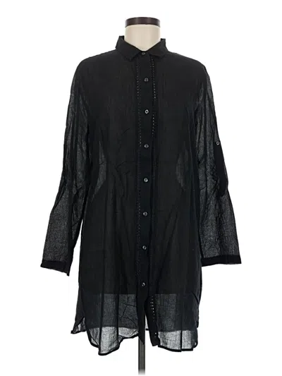 Pre-owned Lands' End Casual Dress In Black