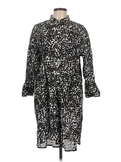 Pre-owned Lands' End Casual Dress In Black