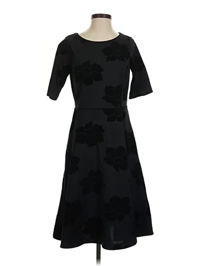 Pre-owned Lands' End Casual Dress In Black