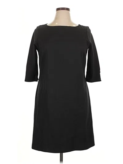 Pre-owned Lands' End Casual Dress In Black