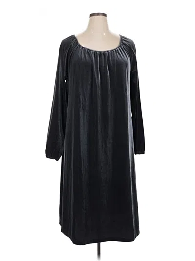 Pre-owned Lands' End Casual Dress In Black