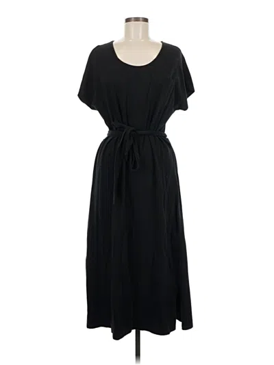 Pre-owned Lands' End Casual Dress In Black