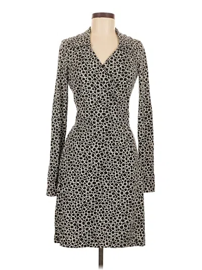 Pre-owned Lands' End Casual Dress In Black