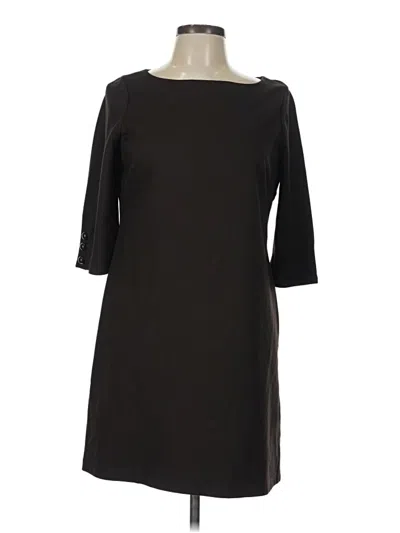 Pre-owned Lands' End Casual Dress In Black