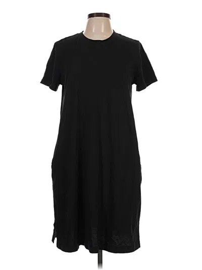 Pre-owned Lands' End Casual Dress In Black