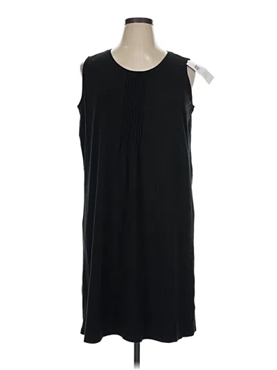 Pre-owned Lands' End Casual Dress In Black