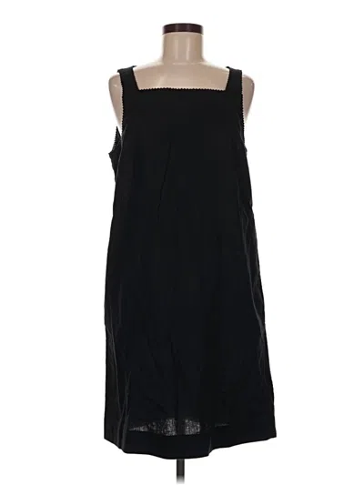Pre-owned Lands' End Casual Dress In Black