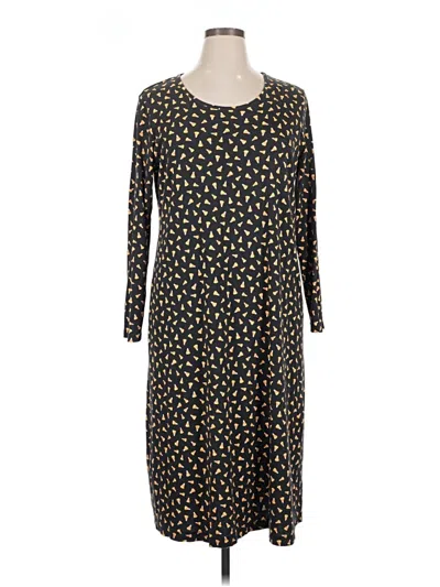 Pre-owned Lands' End Casual Dress In Black