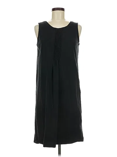 Pre-owned Lands' End Casual Dress In Black