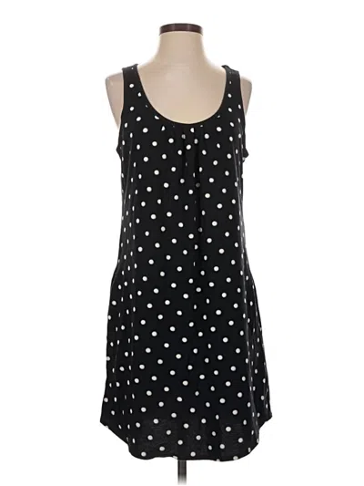 Pre-owned Lands' End Casual Dress In Black