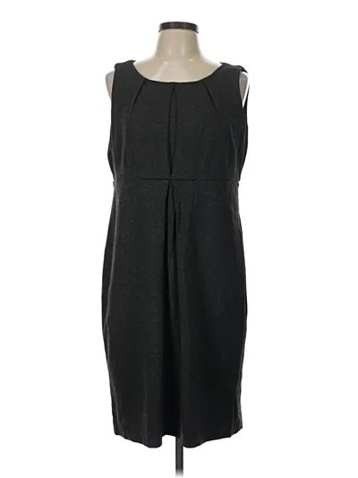 Pre-owned Lands' End Casual Dress In Black