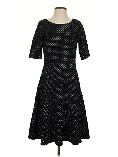 Pre-owned Lands' End Casual Dress In Black