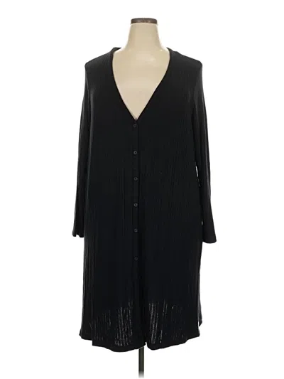 Pre-owned Lands' End Casual Dress In Black