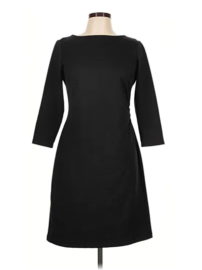 Pre-owned Lands' End Casual Dress In Black