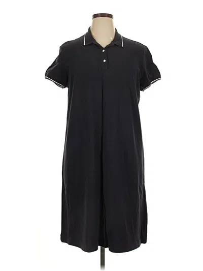 Pre-owned Lands' End Casual Dress In Black