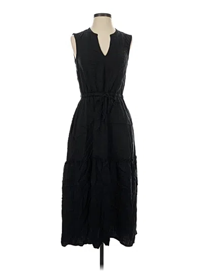 Pre-owned Lands' End Casual Dress In Black