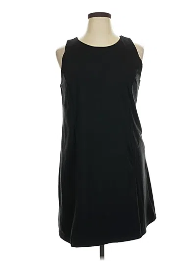 Pre-owned Lands' End Casual Dress In Black