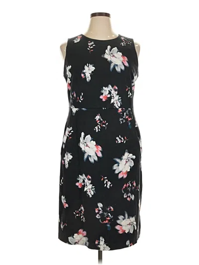 Pre-owned Lands' End Casual Dress In Black
