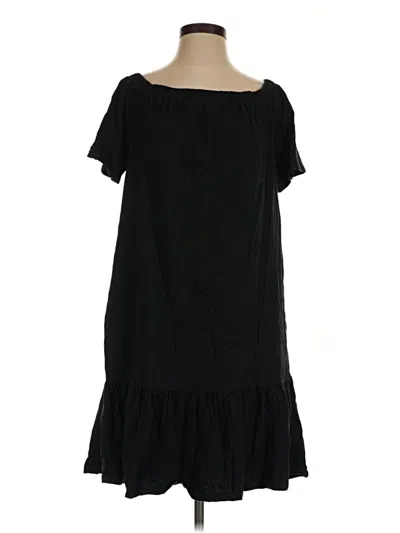 Pre-owned Lands' End Casual Dress In Black